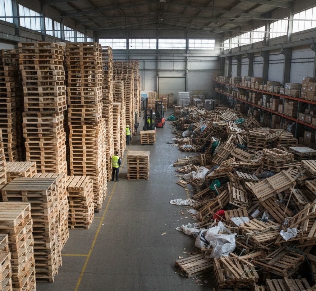 Recycling and sustainable pallet processing
